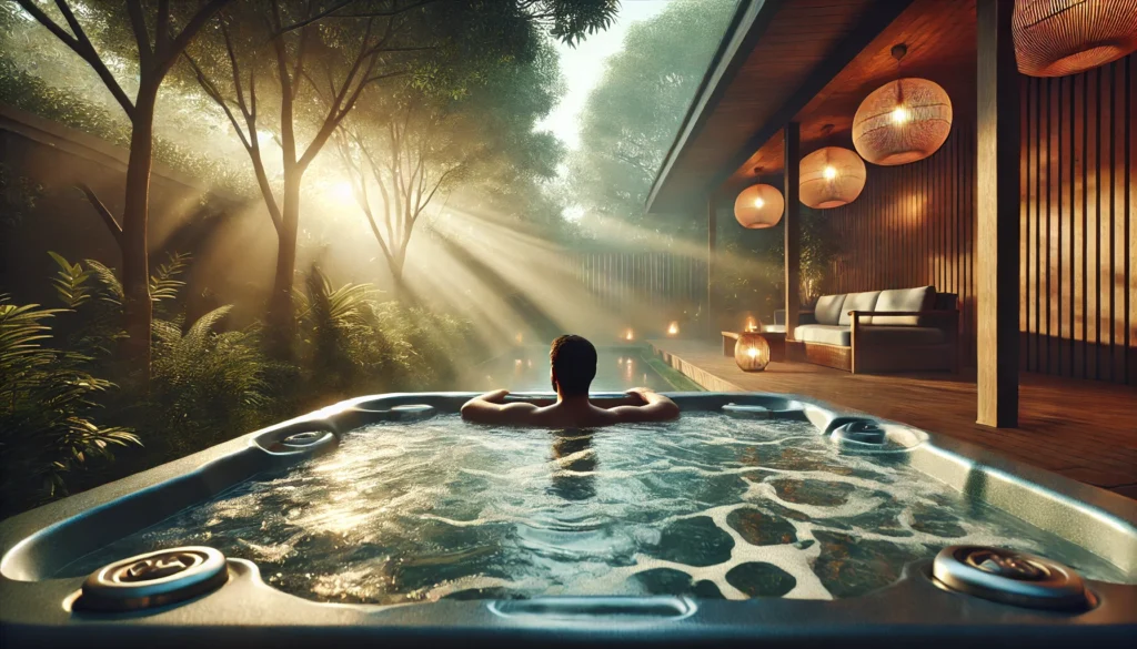 relaxace ve vířivce